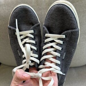 Vans Ortholite Gray Sneakers Lace Up Soft Gray Fabric size 6 women’s